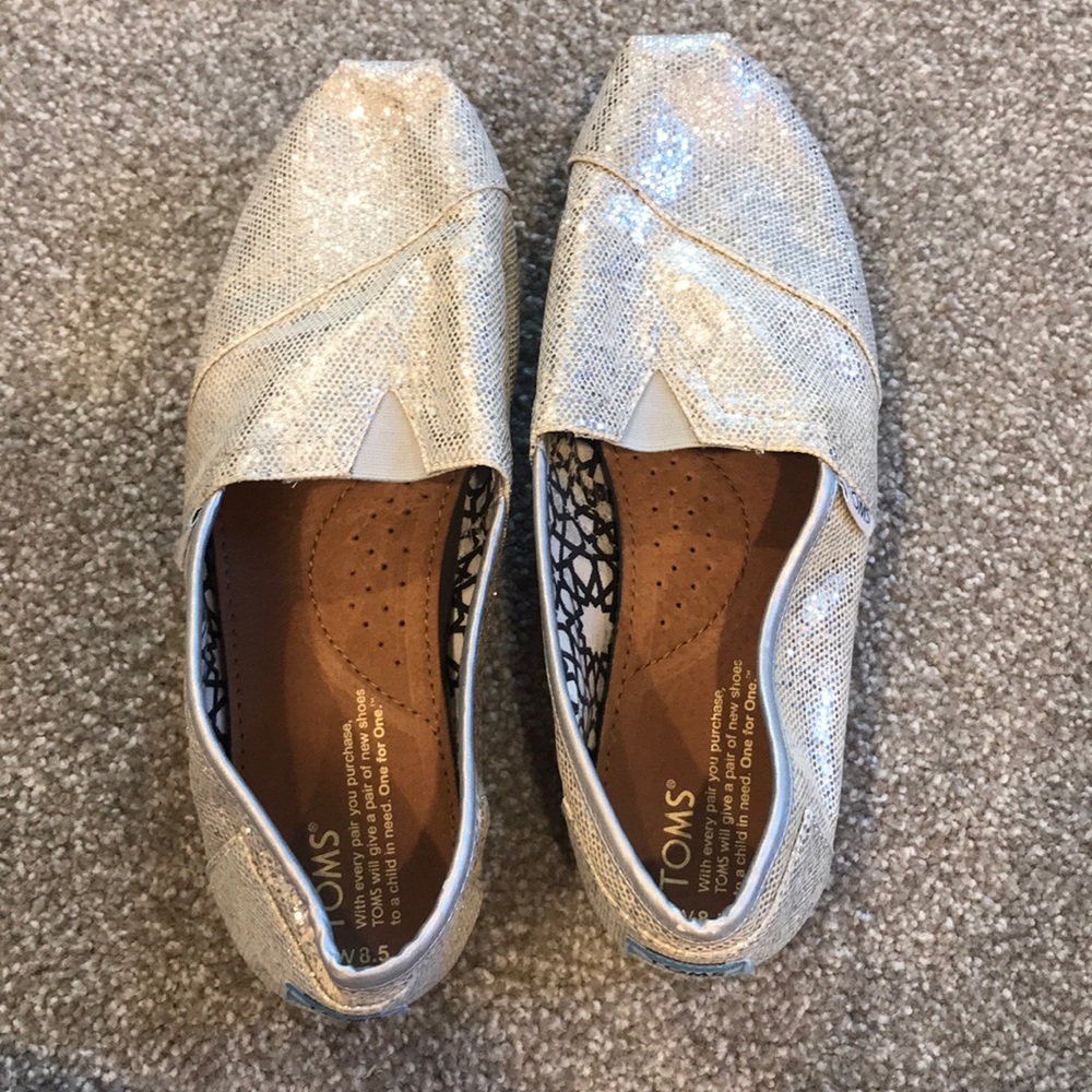 Silver Toms shoes